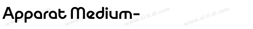 Apparat Medium字体转换